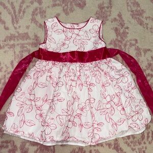 George Pink and White Baby Dress